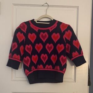 THML Navy and Pink Heart sweater